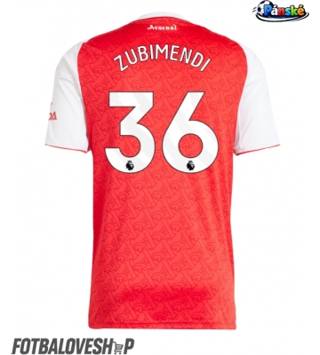 Arsenal Martin Zubimendi #36 Domácí Dres 2025-26 Krátký Rukáv